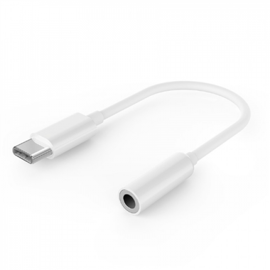 Cablexpert | USB type-C plug to stereo 3.5 mm audio adapter cable, White | A-CM-3.5F-01