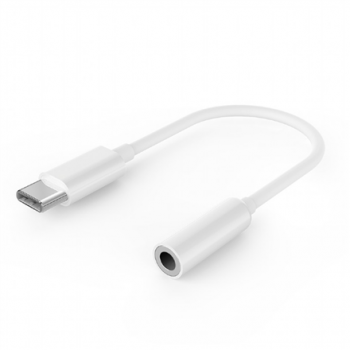 Cablexpert | USB type-C plug to stereo 3.5 mm audio adapter cable, White | A-CM-3.5F-01