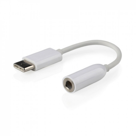 Cablexpert | USB type-C plug to stereo 3.5 mm audio adapter cable, White | A-CM-3.5F-01
