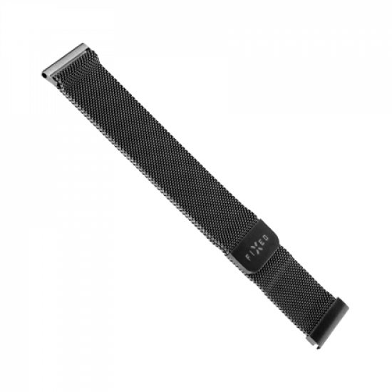 Fixed | Mesh Strap with Quick Release 20mm for Smartwatch | Black