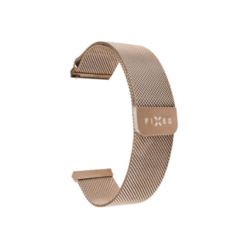 Fixed | Mesh Strap with Quick Release 22mm for Smartwatch | Rose gold