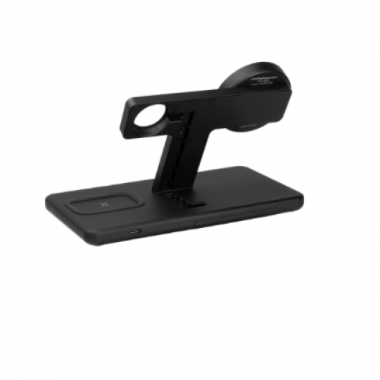 Fixed | MagPowerstation 3-in-1 wireless charging stand with MagSafe mount support | FIXMPOS-BK | Black