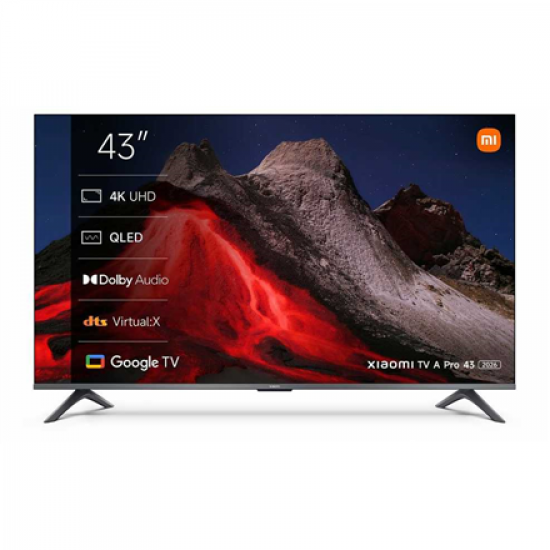 Xiaomi QLED TV A Pro 2026 | 43 | Smart TV | Google TV | UHD | Dark Gray