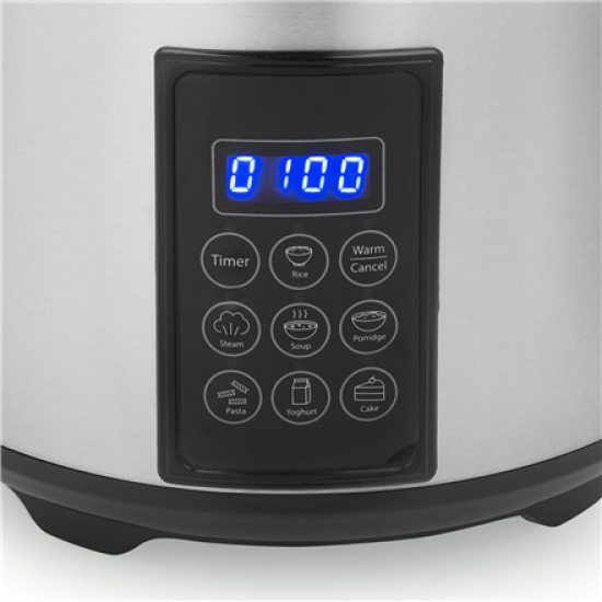 Tristar Digital Rice and Steam Cooker | RK-6138 | 900 W | 2.2 L | Number of programs 7 | Grey