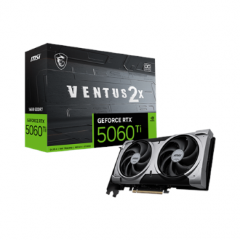 MSI GeForce RTX 5060 Ti 16G VENTUS 2X OC PLUS | NVIDIA | 16 GB | GeForce RTX 5060 Ti | GDDR7 | HDMI ports quantity 1 | PCI Express Gen 5 x16 (uses x8)