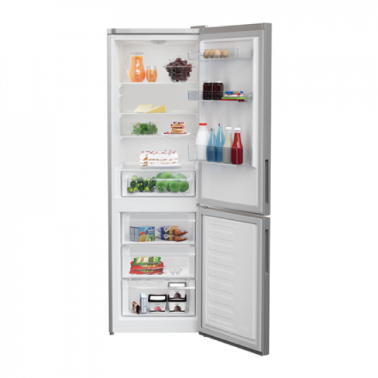 INDESIT Refrigerator | INKS 1361 S4E | Energy efficiency class E | Free standing | Combi | Height 185.2 cm | Fridge net capacity 223 L | Freezer net capacity 120 L | 38 dB | Silver
