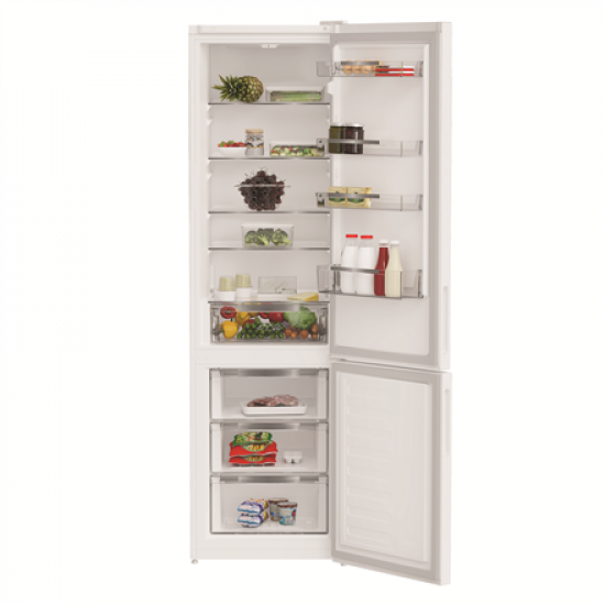 INDESIT Refrigerator | INKS 1401 W4E | Energy efficiency class E | Free standing | Combi | Height 202.5 cm | Fridge net capacity 266 L | Freezer net capacity 120 L | 38 dB | White