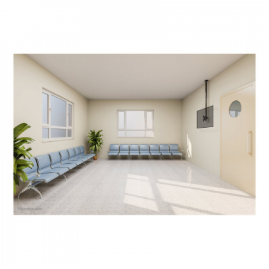 Neomounts CL35-340BL12 Monitor/TV mount Ceiling | Adjustable Height, Rotate, Tilt, Swivel | 23-42 