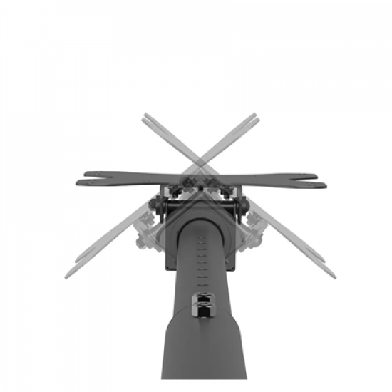 Neomounts CL35-340BL12 Monitor/TV mount Ceiling | Adjustable Height, Rotate, Tilt, Swivel | 23-42 