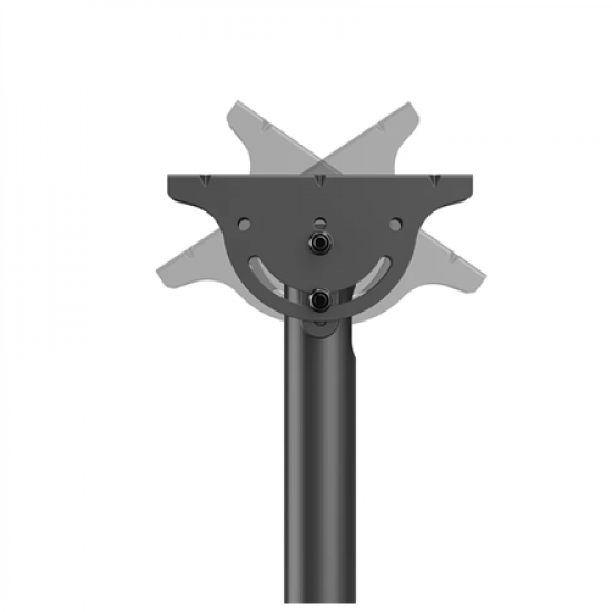 Neomounts CL35-340BL22 Dual Monitor/TV Mount Ceiling | Adjustable Height, Rotate, Tilt, Swivel | 23-42 