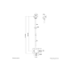 Neomounts CL35-340BL22 Dual Monitor/TV Mount Ceiling | Adjustable Height, Rotate, Tilt, Swivel | 23-42 