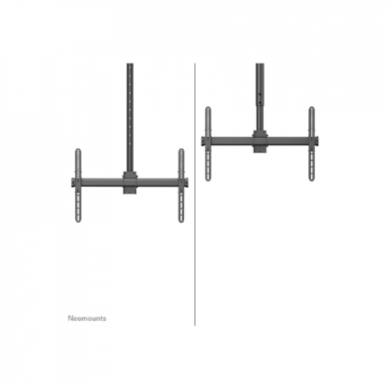 Neomounts CL35-440BL16L Monitor/TV Mount Ceiling | Adjustable Height, Rotate, Tilt, Swivel | 37-70 