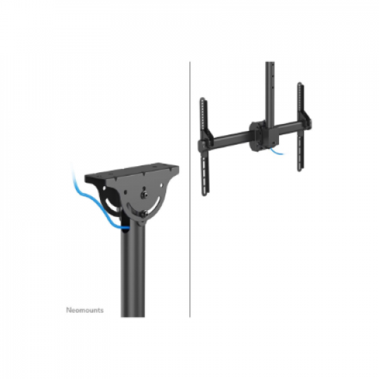 Neomounts CL35-440BL16L Monitor/TV Mount Ceiling | Adjustable Height, Rotate, Tilt, Swivel | 37-70 