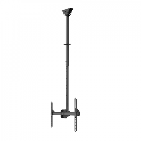 Neomounts CL35-440BL16L Monitor/TV Mount Ceiling | Adjustable Height, Rotate, Tilt, Swivel | 37-70 