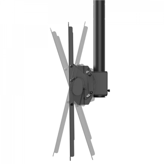 Neomounts CL35-440BL16L Monitor/TV Mount Ceiling | Adjustable Height, Rotate, Tilt, Swivel | 37-70 