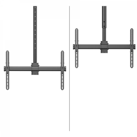 Neomounts CL35-440BL16L Monitor/TV Mount Ceiling | Adjustable Height, Rotate, Tilt, Swivel | 37-70 