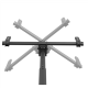 Neomounts CL35-440BL16L Monitor/TV Mount Ceiling | Adjustable Height, Rotate, Tilt, Swivel | 37-70 