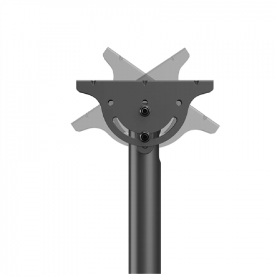 Neomounts CL35-440BL16XL Monitor/TV Mount Ceiling | Adjustable Height, Rotate, Tilt, Swivel | 37-70 