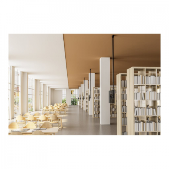 Neomounts CL35-440BL16XL Monitor/TV Mount Ceiling | Adjustable Height, Rotate, Tilt, Swivel | 37-70 