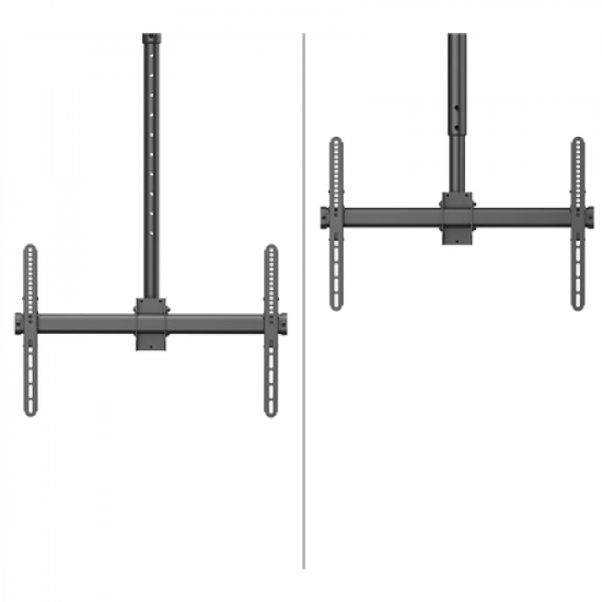 Neomounts CL35-440BL16XL Monitor/TV Mount Ceiling | Adjustable Height, Rotate, Tilt, Swivel | 37-70 