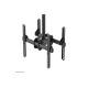 Neomounts NM-C440DBLACK Dual monitor/TV mount ceiling | Adjustable Height, Rotate, Tilt, Swivel | 32-60 