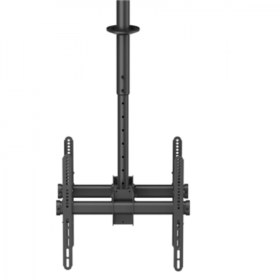 Neomounts NM-C440DBLACK Dual monitor/TV mount ceiling | Adjustable Height, Rotate, Tilt, Swivel | 32-60 
