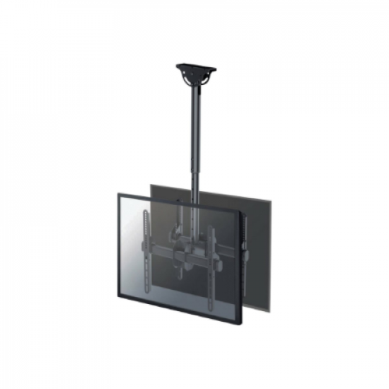 Neomounts NM-C440DBLACK Dual monitor/TV mount ceiling | Adjustable Height, Rotate, Tilt, Swivel | 32-60 