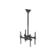 Neomounts NM-C440DBLACK Dual monitor/TV mount ceiling | Adjustable Height, Rotate, Tilt, Swivel | 32-60 