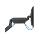 Neomounts Desk Mount | DS70PLUS-450BL1 Monitor Arm | Adjustable Height, Rotate, Tilt, Swivel | 17-49 