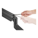 Neomounts Desk Mount | DS70PLUS-450BL1 Monitor Arm | Adjustable Height, Rotate, Tilt, Swivel | 17-49 