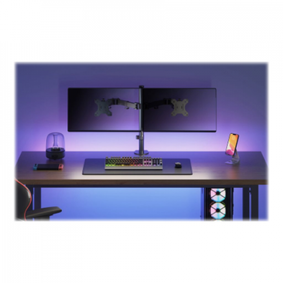 Neomounts Desk Mount | FPMA-D550DBLACK Monitor Arm | Adjustable Height, Rotate, Tilt, Swivel | 10-32 