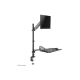 Neomounts Desk Mount | DS90-325BL1 Sit-stand workstation desk | Adjustable Height, Rotate, Tilt, Swivel | 17-32 