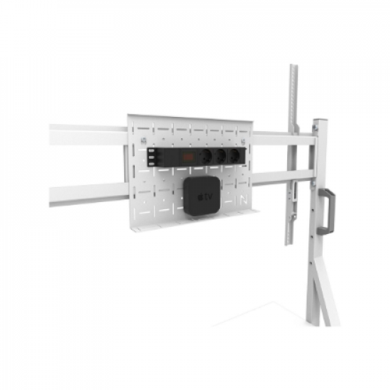 Neomounts Floor stand | FL50-525WH1 TV trolley | Adjustable Height | 55-86 