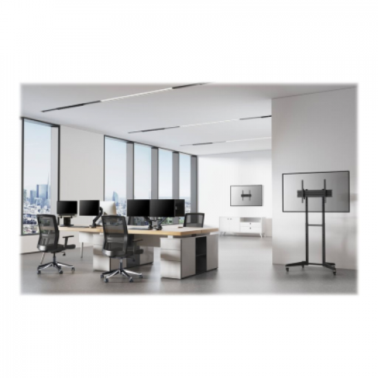 Neomounts Floor stand | FL50-540BL1 TV trolley | Adjustable Height, Tilt | 37-70 