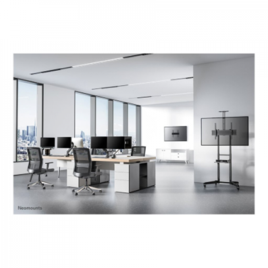 Neomounts Floor stand | FL50-550BL1 TV trolley | Adjustable Height, Tilt | 37-70 