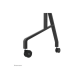 Neomounts Floor stand | FL50-575BL1 TV trolley | Adjustable Height | 65-110 