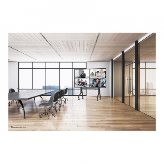 Neomounts Floor stand | FL50-575BL1 TV trolley | Adjustable Height | 65-110 