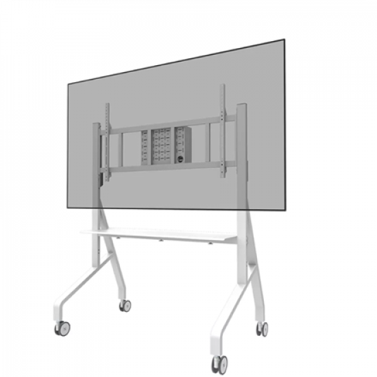 Neomounts Floor stand | FL50-575WH1 TV trolley | Adjustable Height | 65-110 