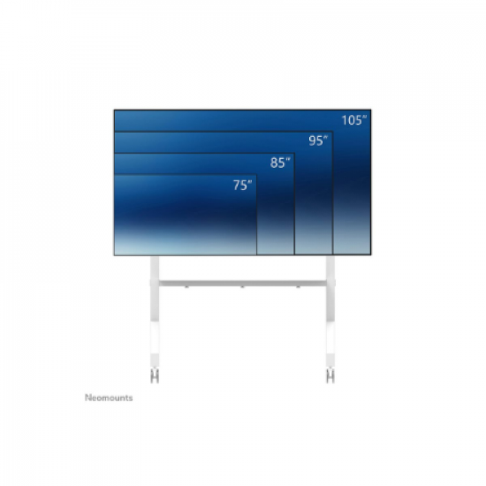 Neomounts Floor stand | FL50-575WH1 TV trolley | Adjustable Height | 65-110 