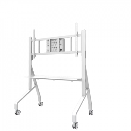 Neomounts Floor stand | FL50-575WH1 TV trolley | Adjustable Height | 65-110 