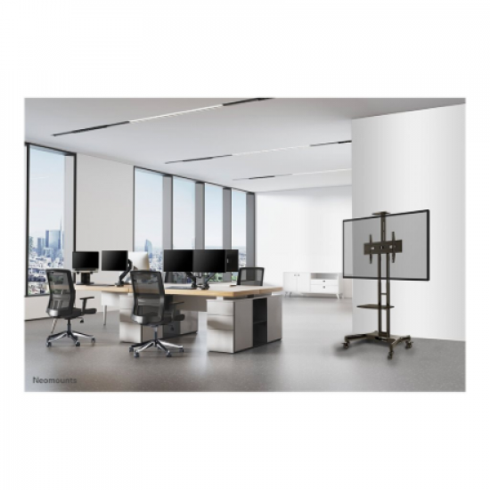 Neomounts Floor stand | NM-M1700BLACK TV trolley | Adjustable Height | 32-75 