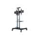 Neomounts Floor stand | NM-M1700BLACK TV trolley | Adjustable Height | 32-75 