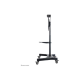 Neomounts Floor stand | NM-M1700BLACK TV trolley | Adjustable Height | 32-75 