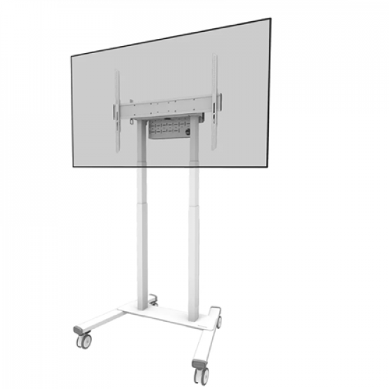 Neomounts Floor stand | FL55-875WH1 TV trolley | Adjustable Height | 55-100 