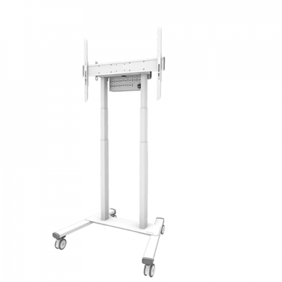 Neomounts Floor stand | FL55-875WH1 TV trolley | Adjustable Height | 55-100 