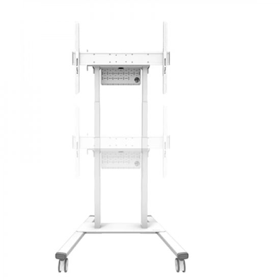 Neomounts Floor stand | FL55-875WH1 TV trolley | Adjustable Height | 55-100 