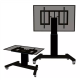 Neomounts Floor stand | PLASMA-M2500TBLACK TV trolley | Adjustable Height, Tilt | 42-100 