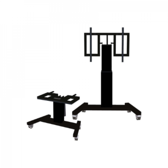 Neomounts Floor stand | PLASMA-M2500TBLACK TV trolley | Adjustable Height, Tilt | 42-100 