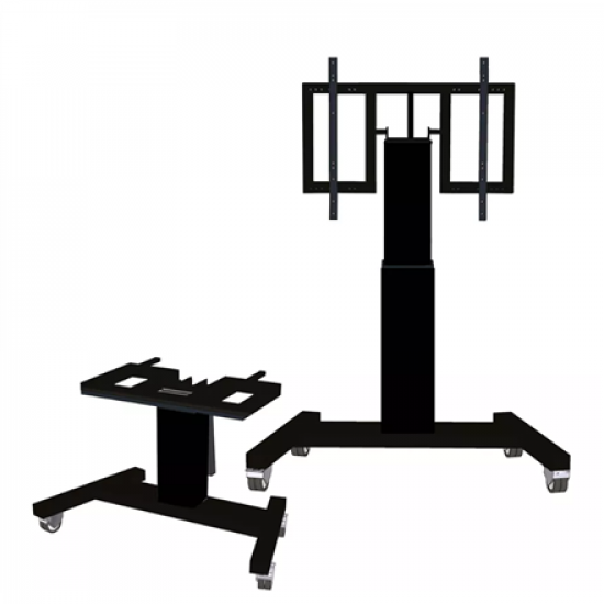 Neomounts Floor stand | PLASMA-M2500TBLACK TV trolley | Adjustable Height, Tilt | 42-100 