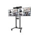 Neomounts Floor stand | ADM-875BL2 Dual screen adapter | Adjustable Height | 42-65 